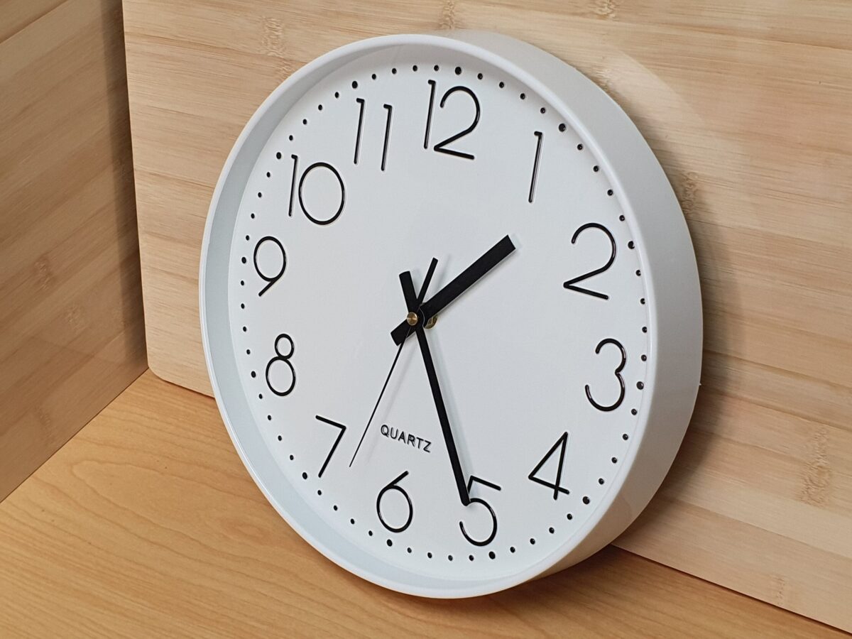 White Wall Clock - Image 4