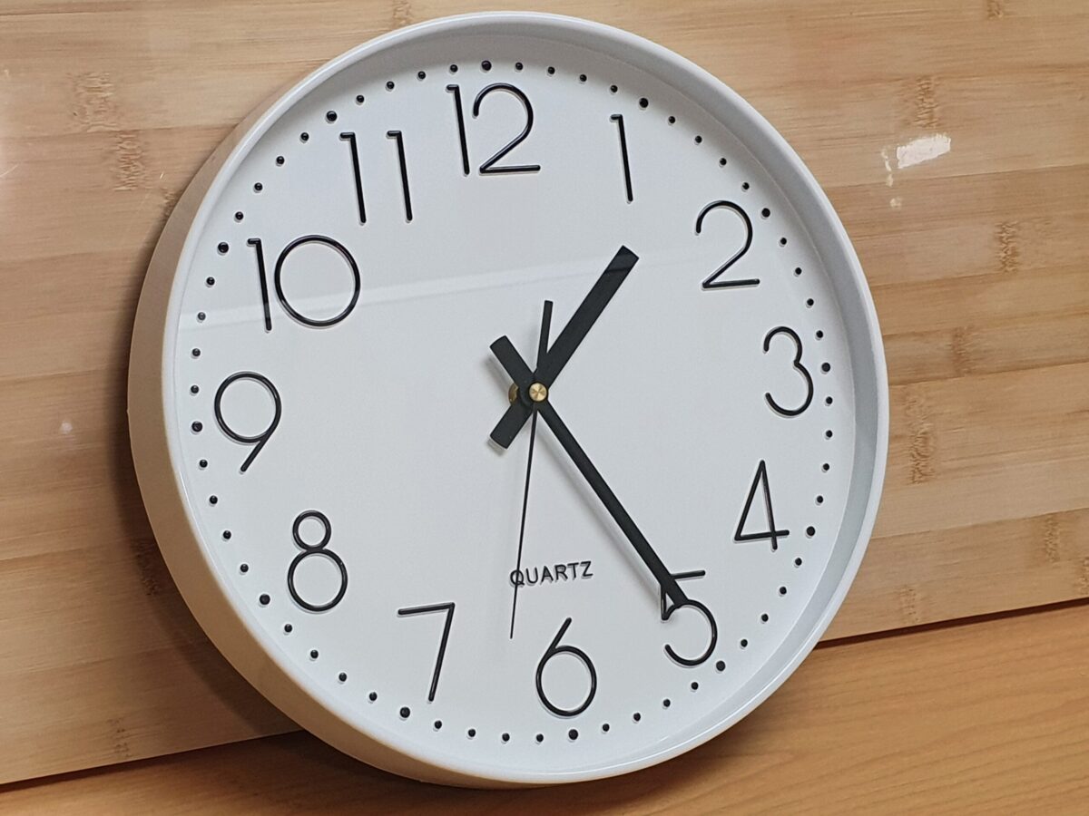 White Wall Clock - Image 3