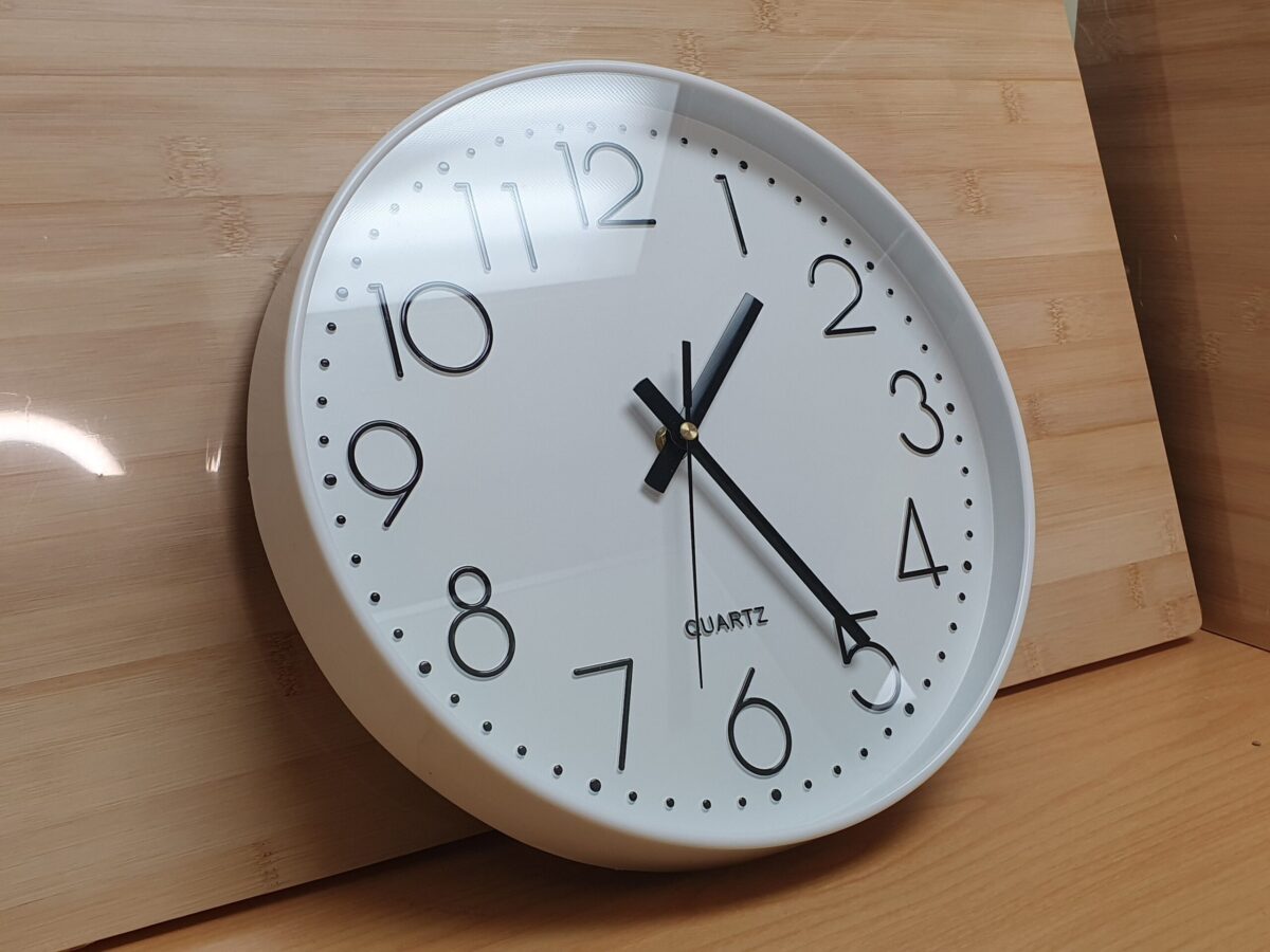 White Wall Clock - Image 2