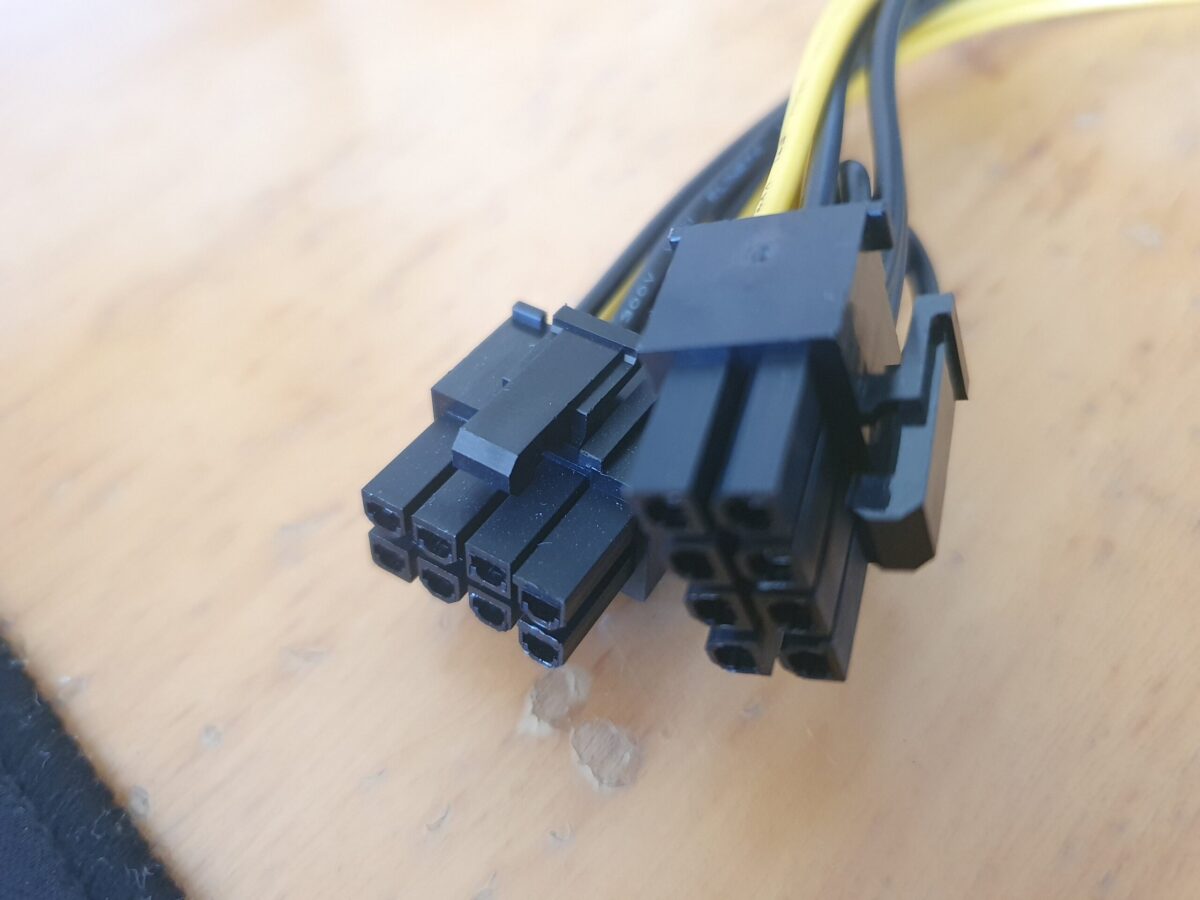 PCIE 8 pin to dual PCIE 8 pin cable 18 AWG - Image 2