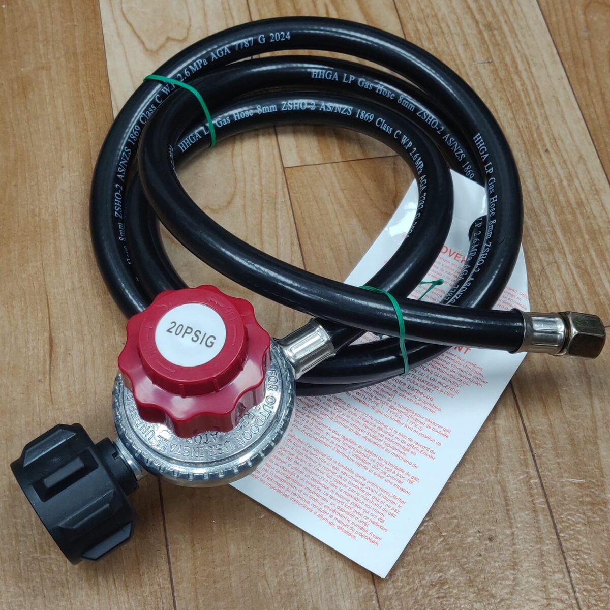 High pressure hose with regulator 20psi 1.5m long - Image 5