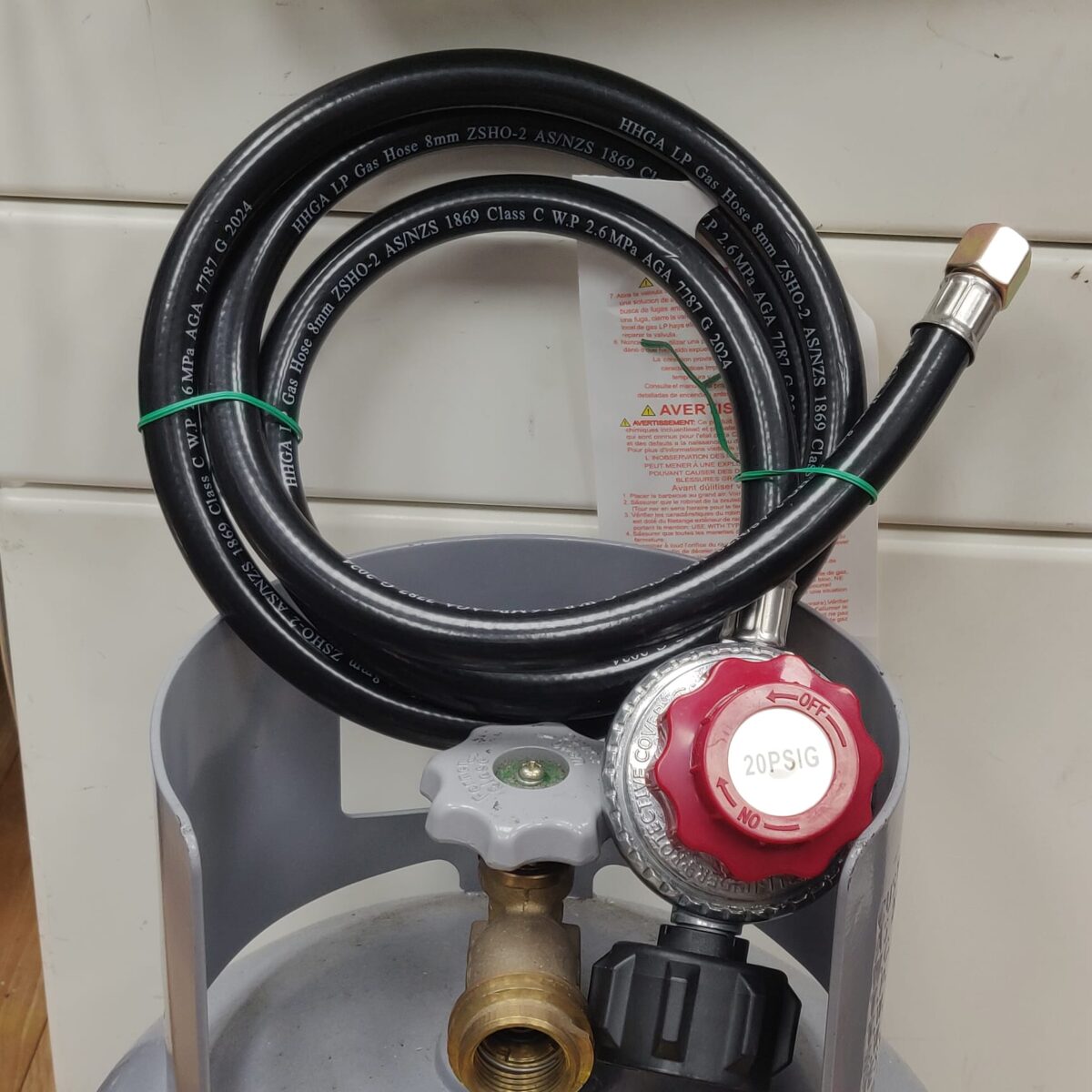High pressure hose with regulator 20psi 1.5m long - Image 6