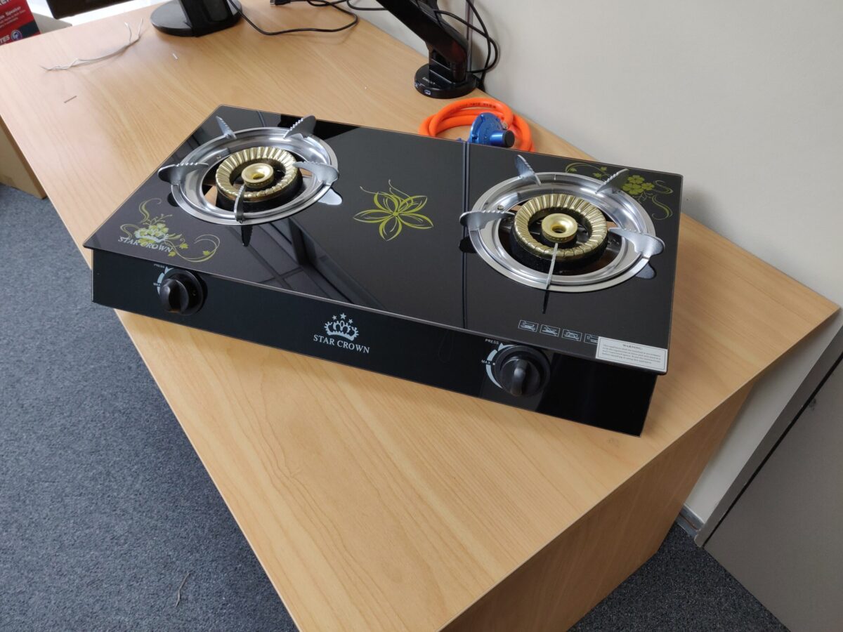Gas Stove Double Burner Glass Top - Image 2