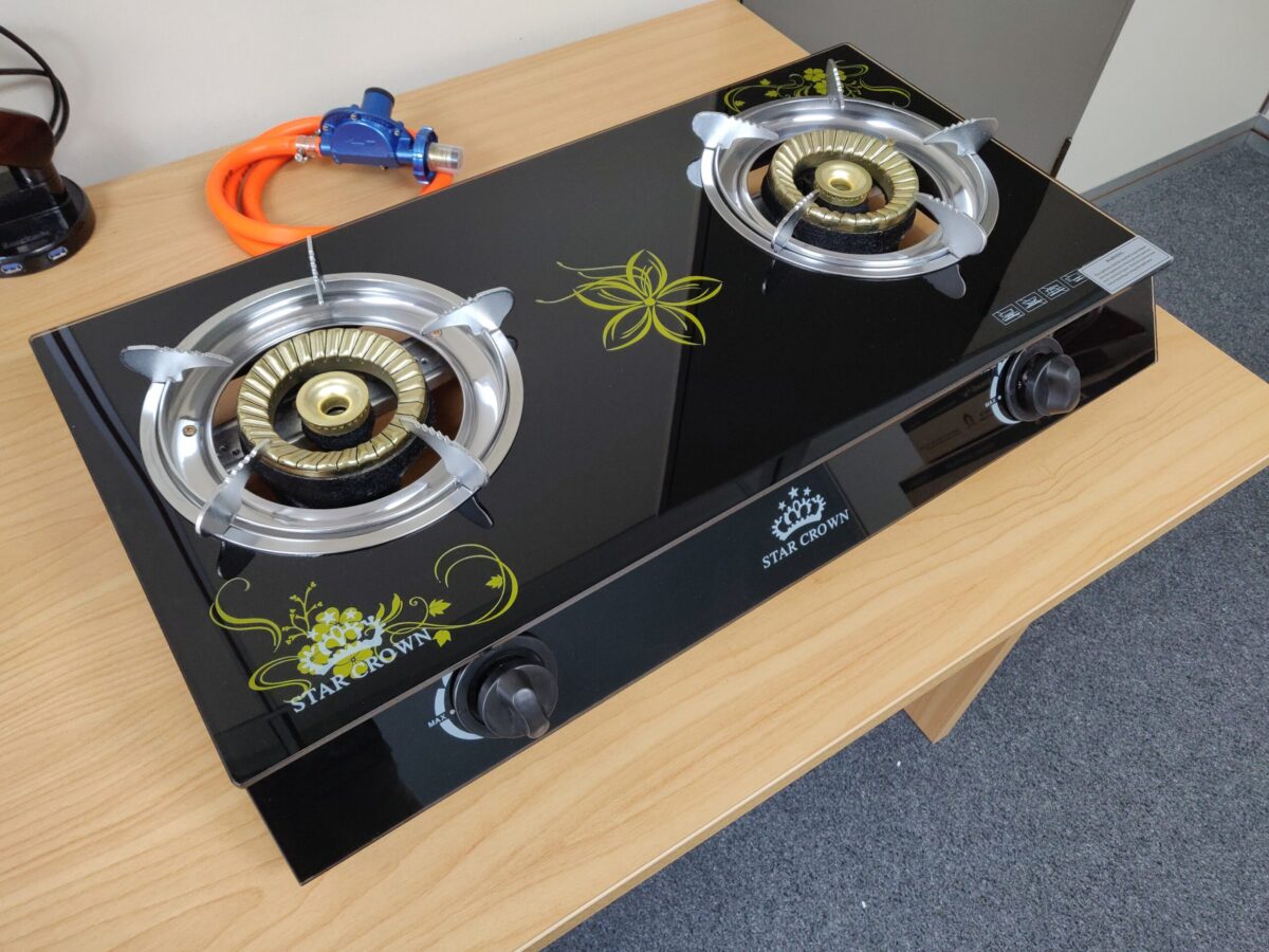Gas Stove Double Burner Glass Top - Image 3