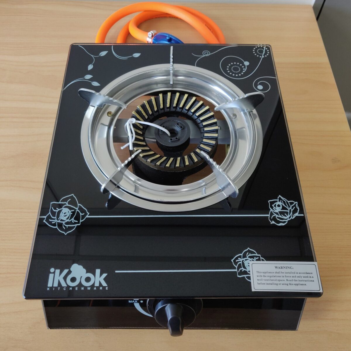 Single Burner Glass Top Gas Stove
