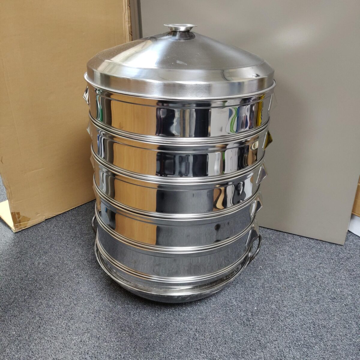 5 Tier Steamer Hangi Cooker with Wok base (47cm) - Image 5