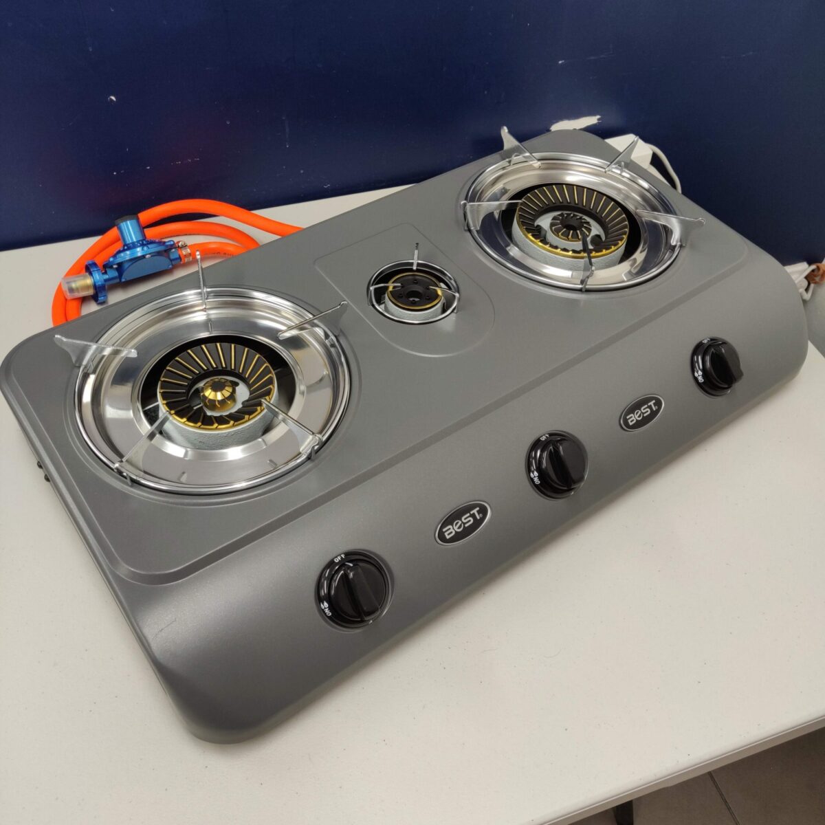 Gas Stove Triple Burner Paint Coated - Image 5