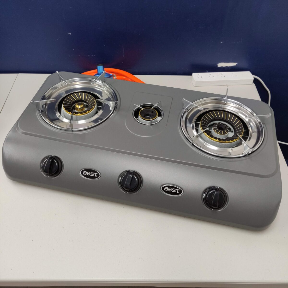 Gas Stove Triple Burner Paint Coated - Image 6