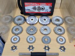 Chrome 20kg Dumbbell set