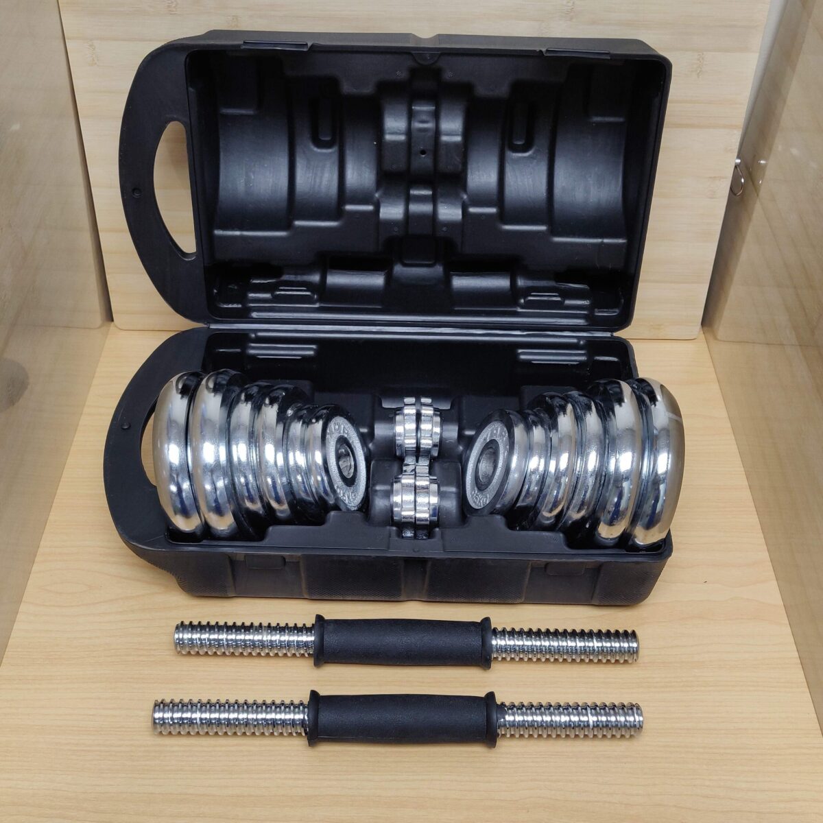 Chrome 20kg Dumbbell set - Image 6