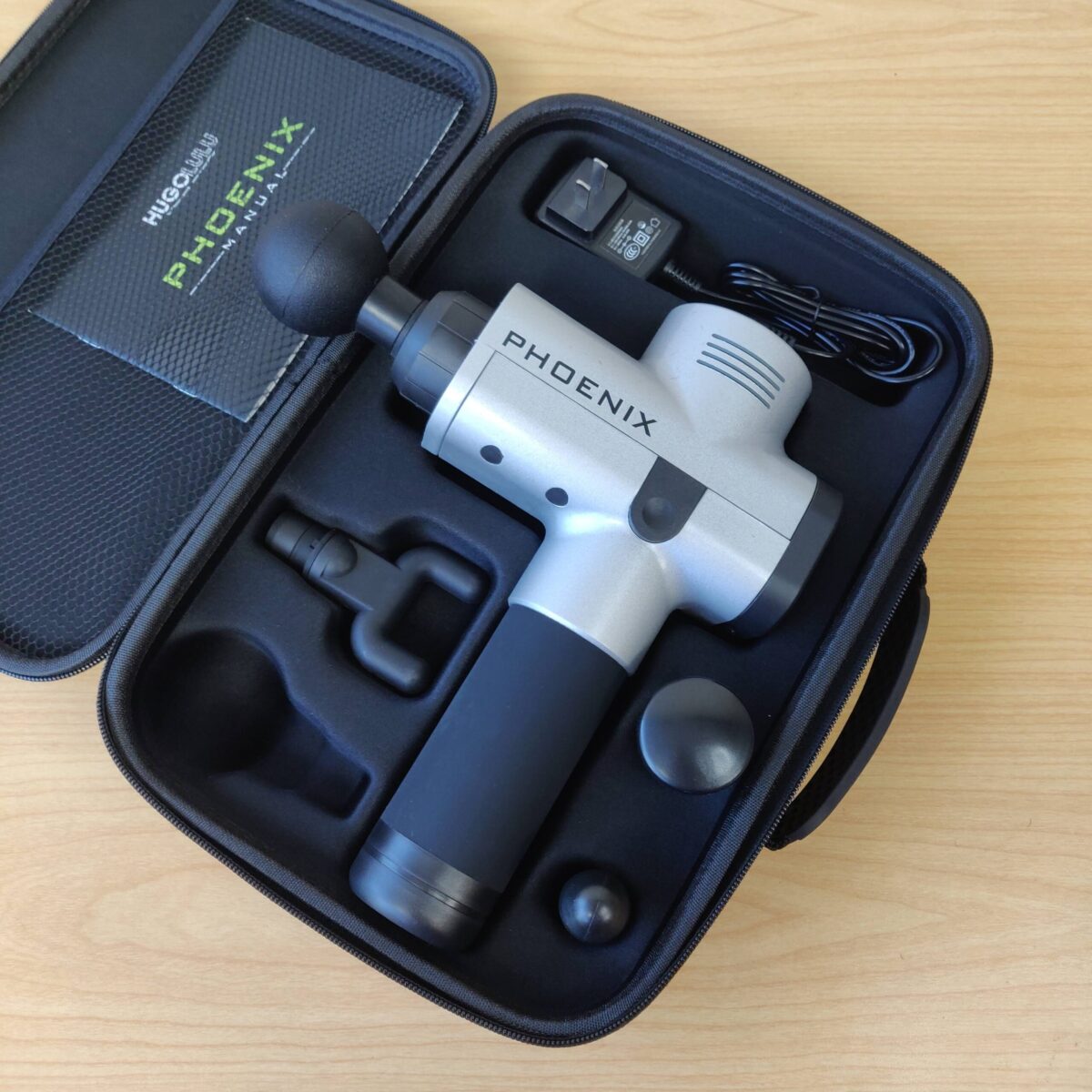 Massage Gun Phoenix Silver + Case - Image 9