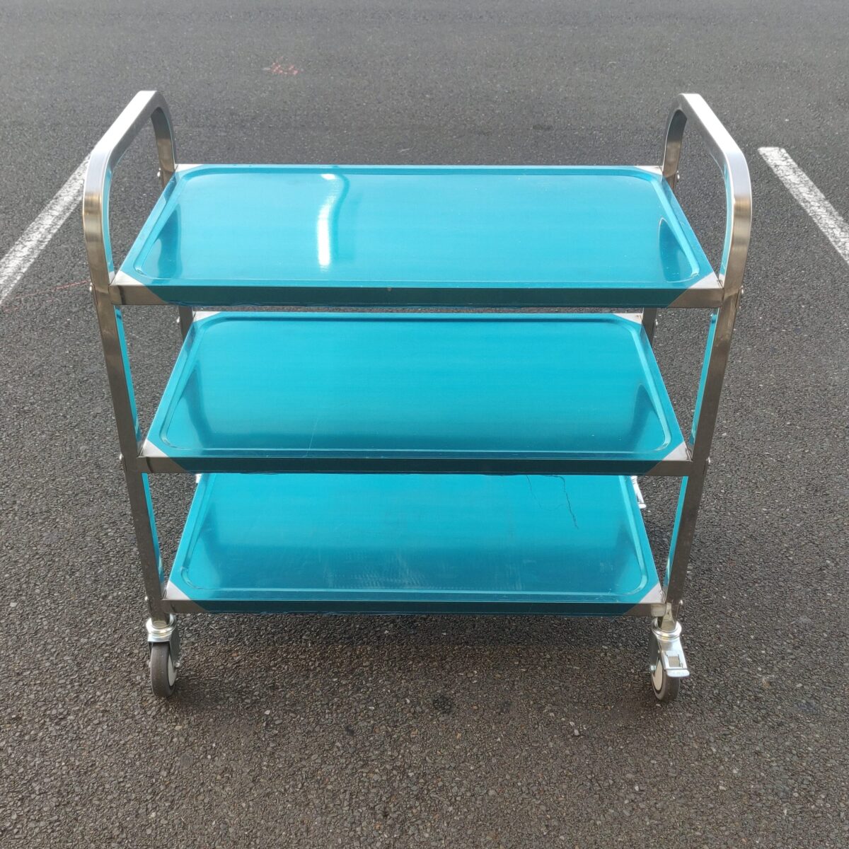 Stainless steel 3-Tier Trolley - Image 2
