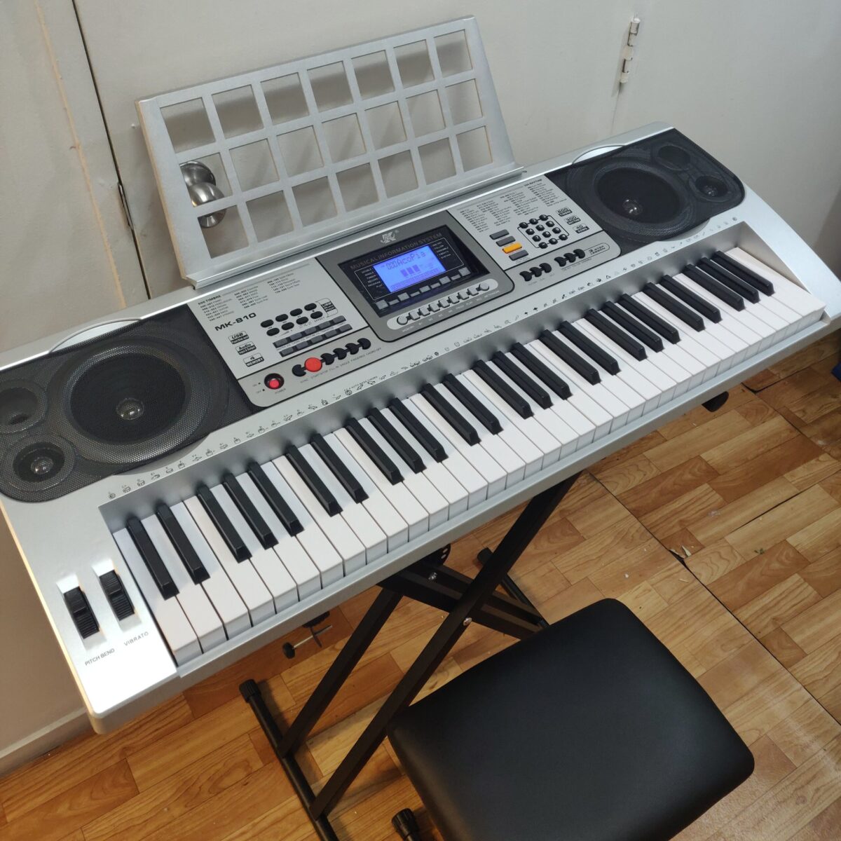 Keyboard Piano 61 Keys with Vibrato + Double X Stand