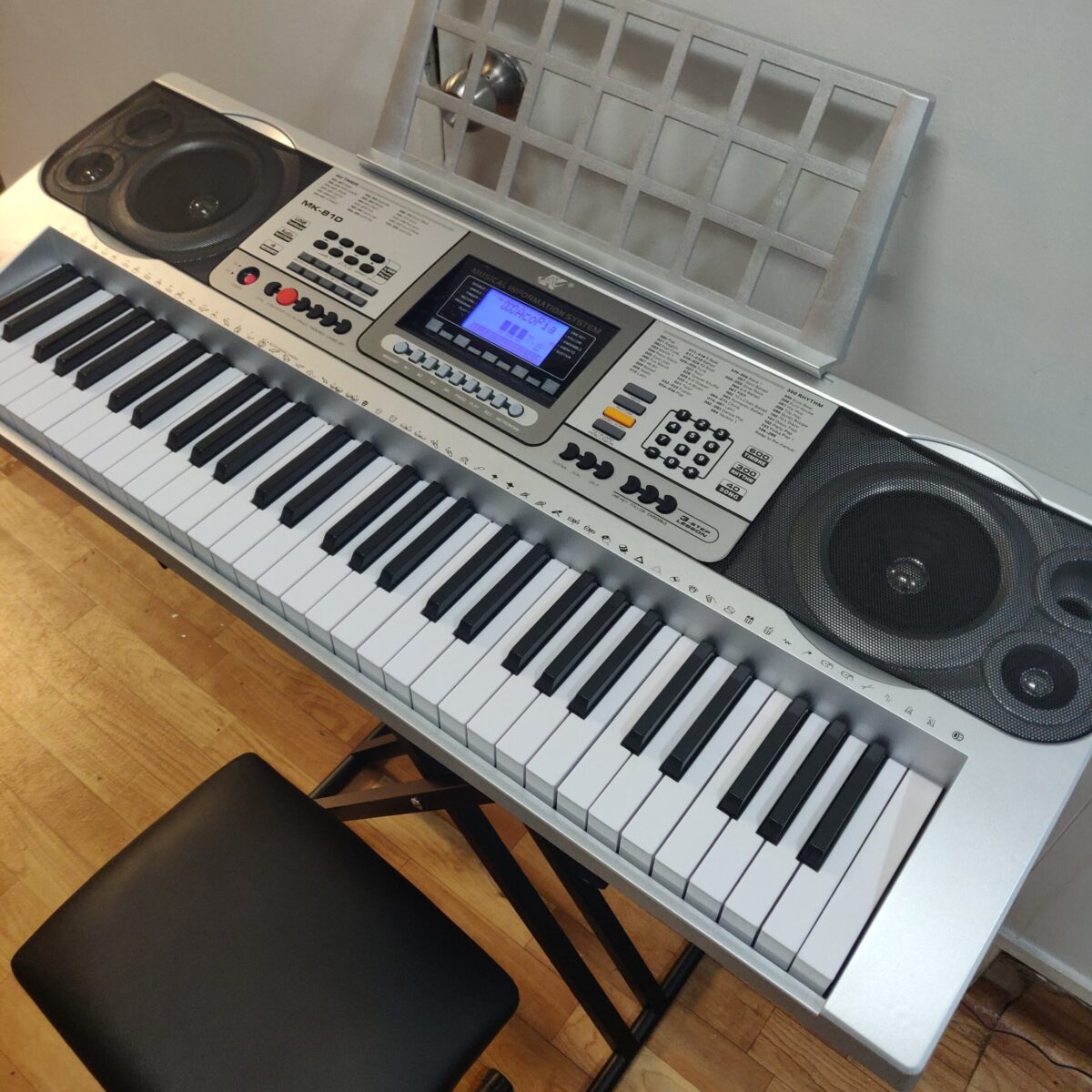 Keyboard Piano 61 Keys with Vibrato + Double X Stand - Image 5