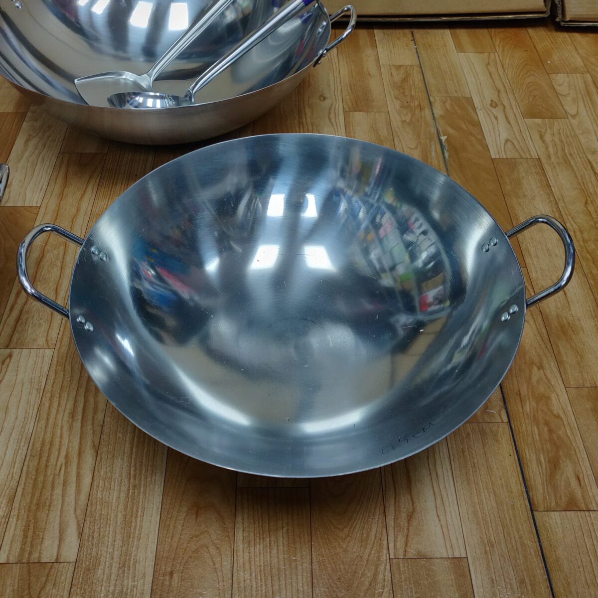 Stainless steel wok 50cm, 15L - Image 5