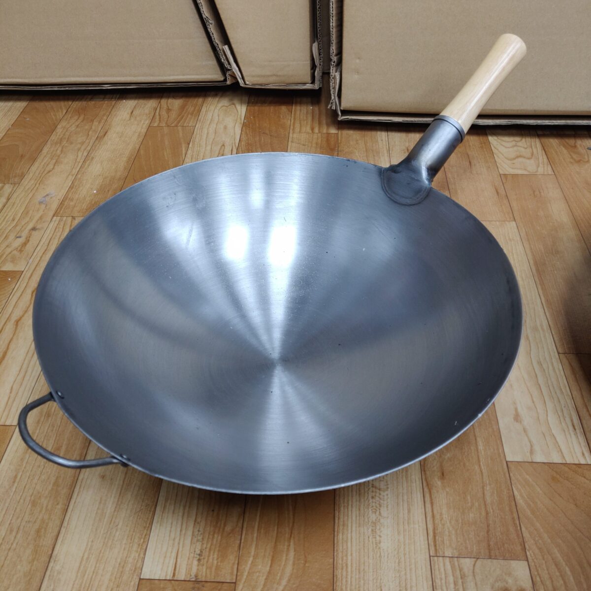 Iron wok with handle 32cm, 4L
