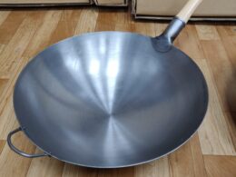 Iron wok with handle 40cm, 8L