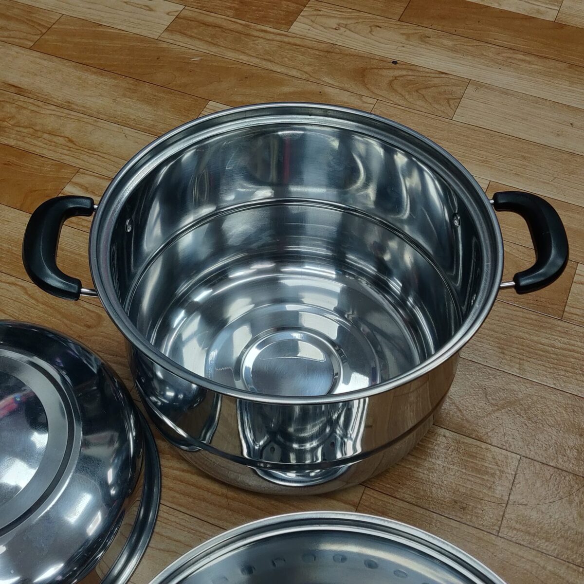 Steamer pot 3-tier (36cm) 10L - Image 3