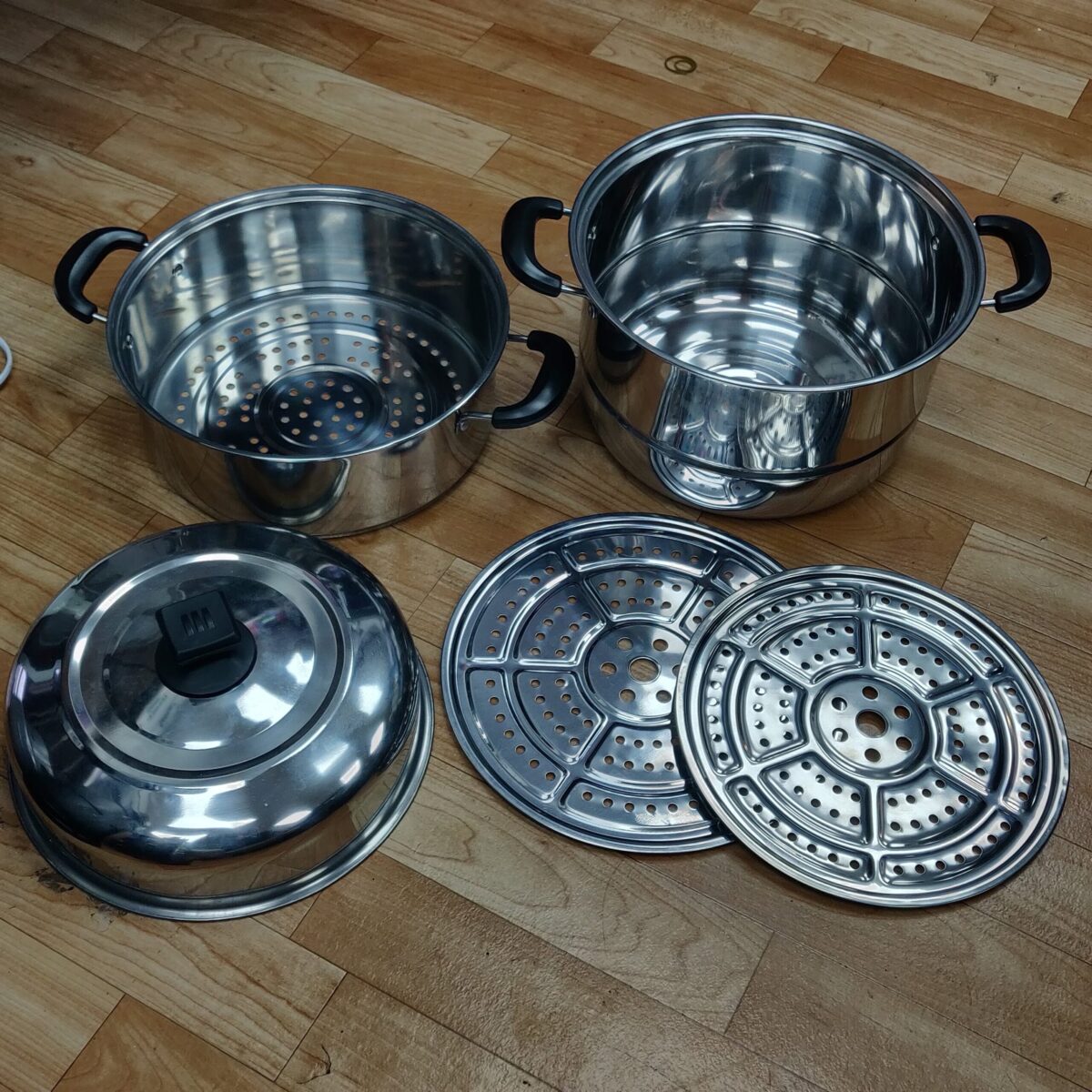 Steamer pot 3-tier (36cm) 10L - Image 2