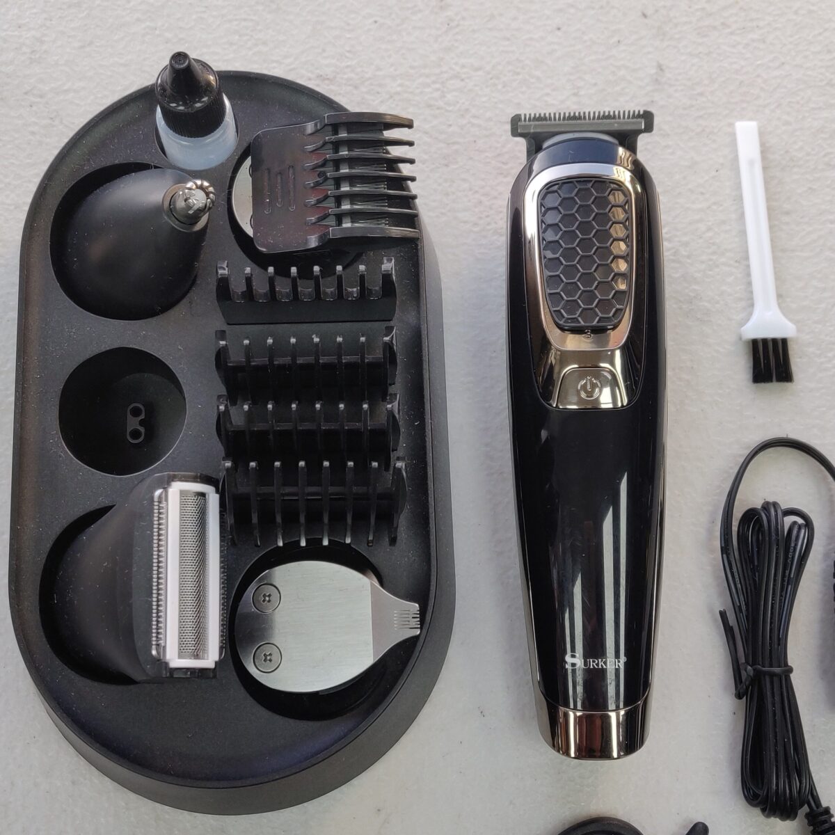 All-in-one hair trimmer grooming kit