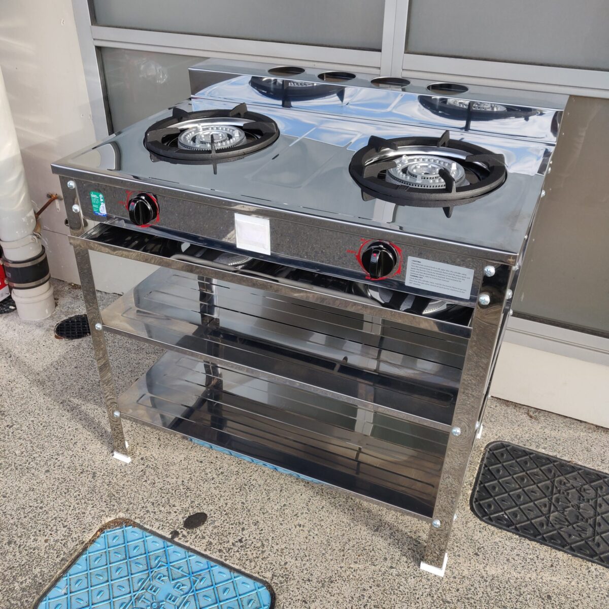Double burner low pressure gas stove with stand - Image 7