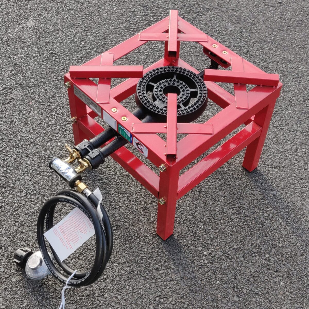 Two ring high pressure gas cooker with stand - Image 6