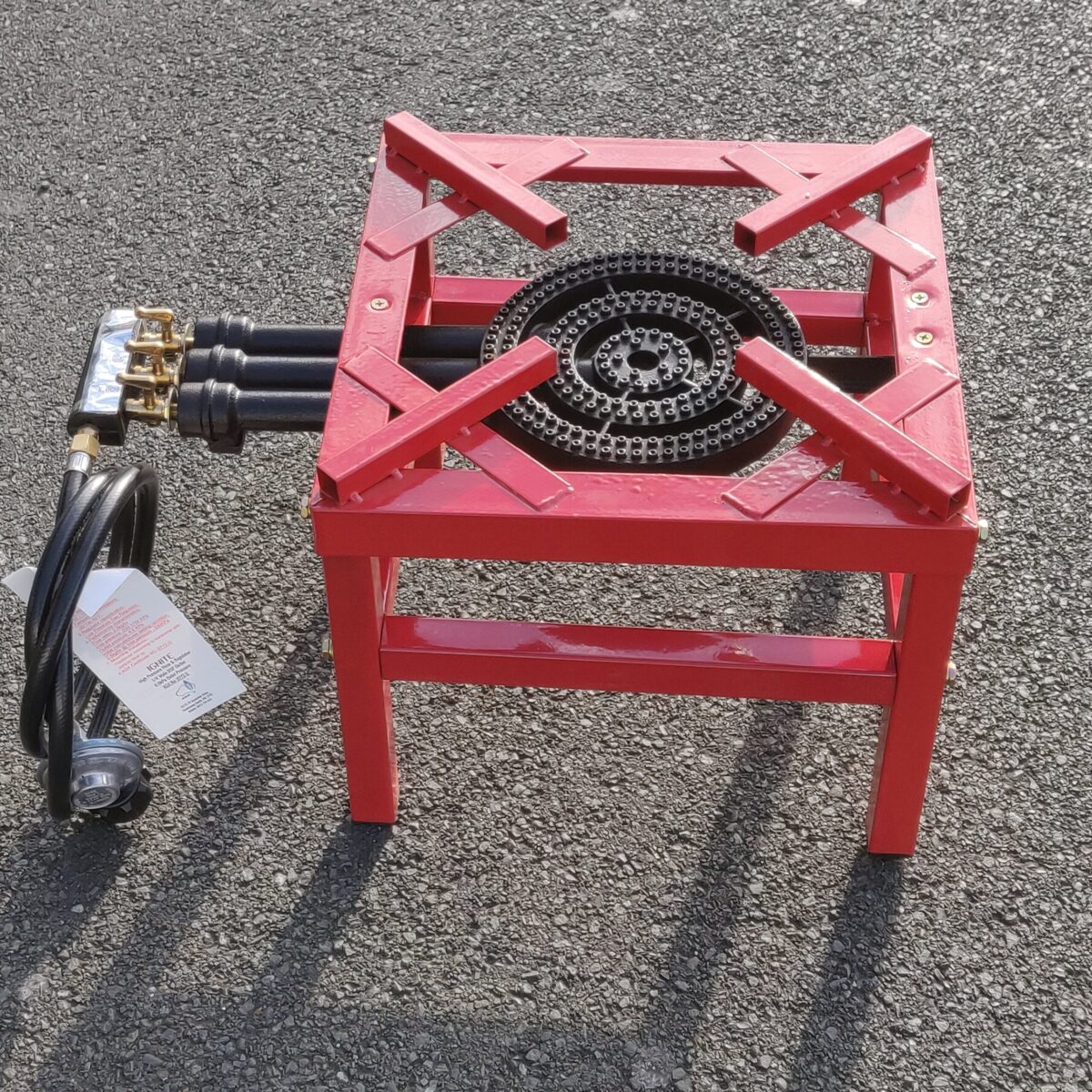 Three rings high pressure gas cooker with stand - Image 4