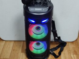 Rainbow bluetooth speaker with mic