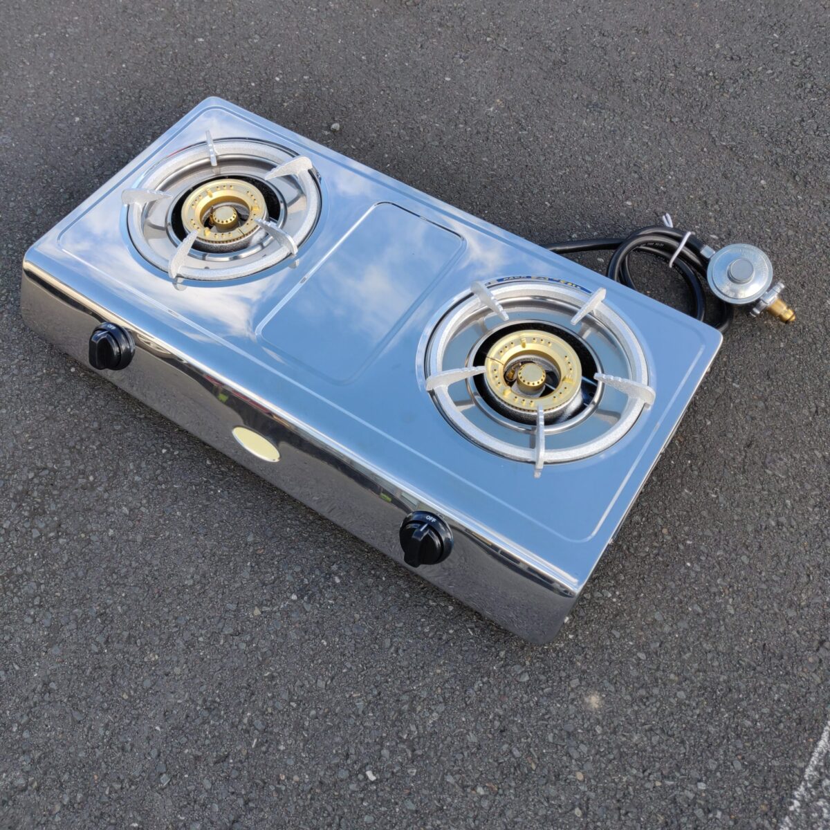 Double Burner Gas Cooker Stainless steel - Image 2