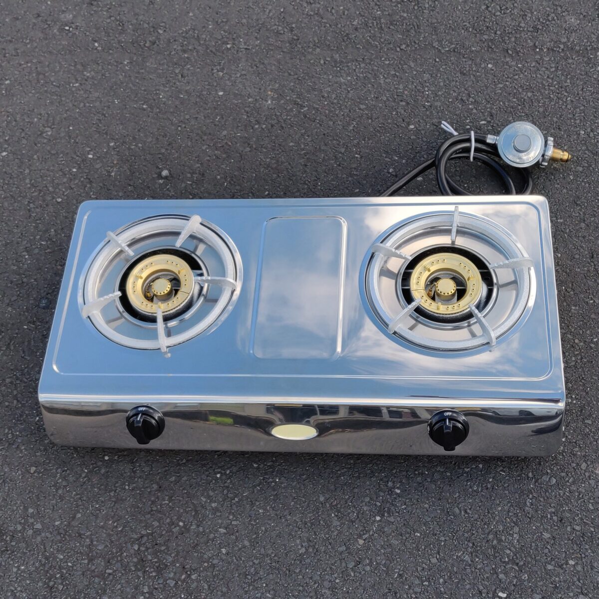 Double Burner Gas Cooker Stainless steel - Image 3