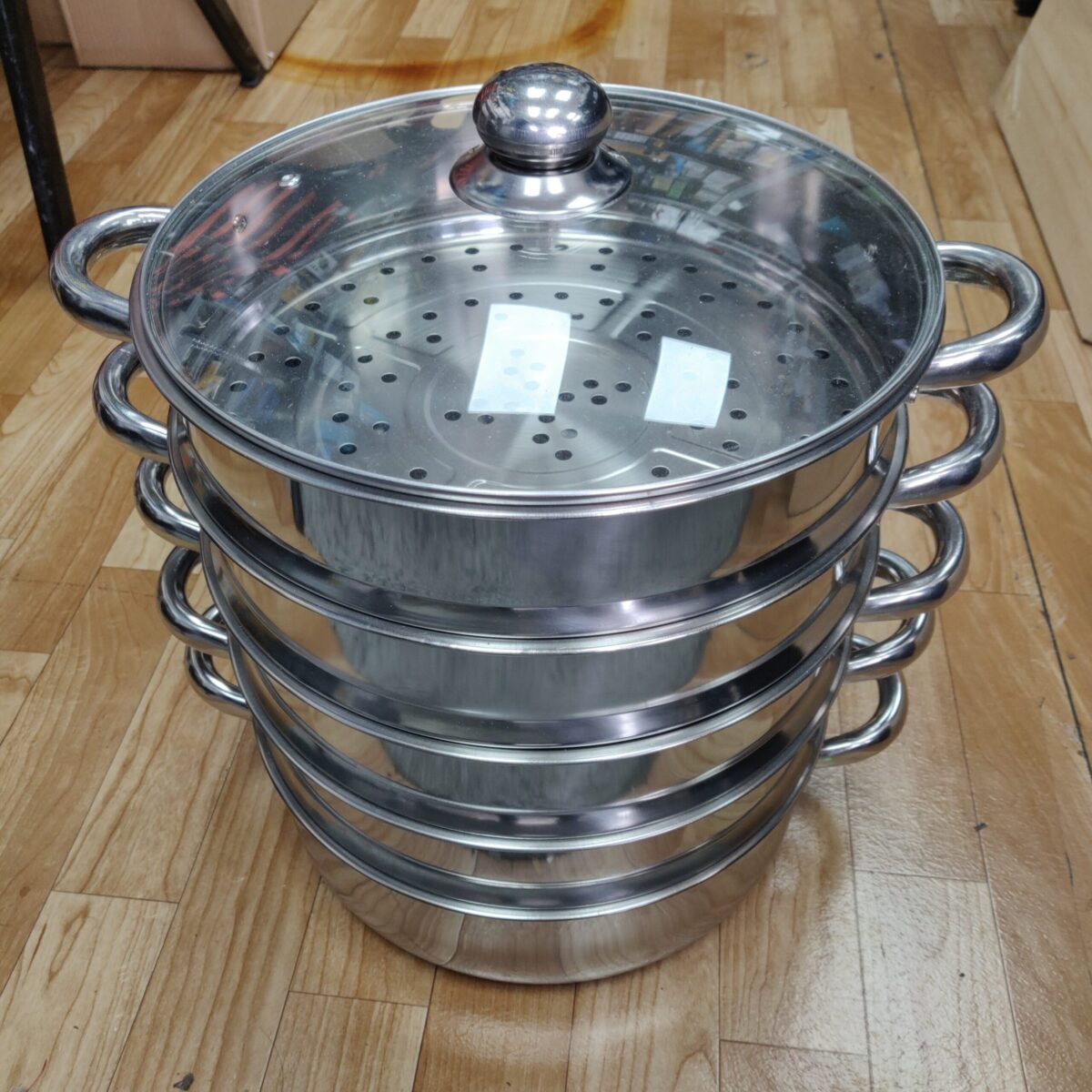 4 tier steamer with glass lid (34cm) 9.5L - Image 7