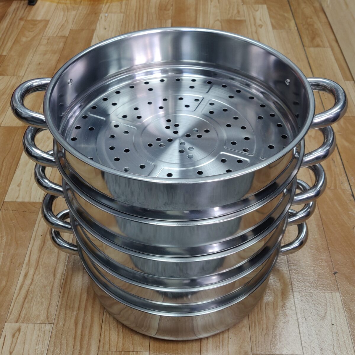 4 tier steamer with glass lid (34cm) 9.5L - Image 3