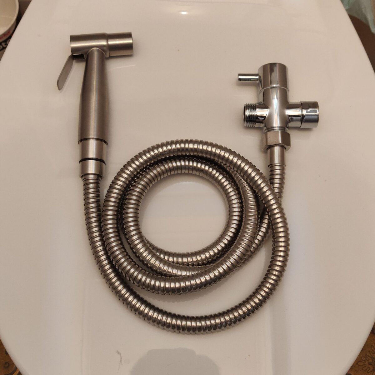 Bidet hose stainless steel 1.5m long