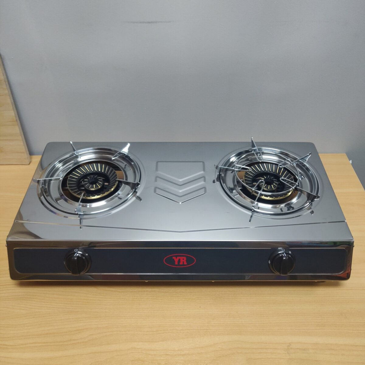 Double Burner Stainless Steel Gas Stove