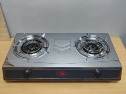 Double Burner Stainless Steel Gas Stove