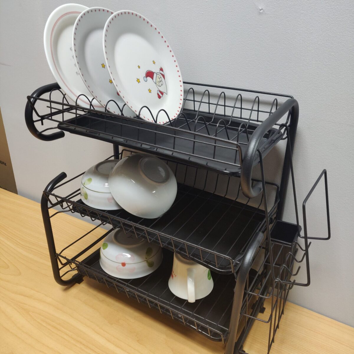 Matt Black Three-tier Dish Rack - Image 5