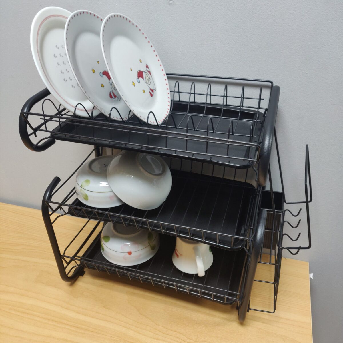 Matt Black Three-tier Dish Rack - Image 6
