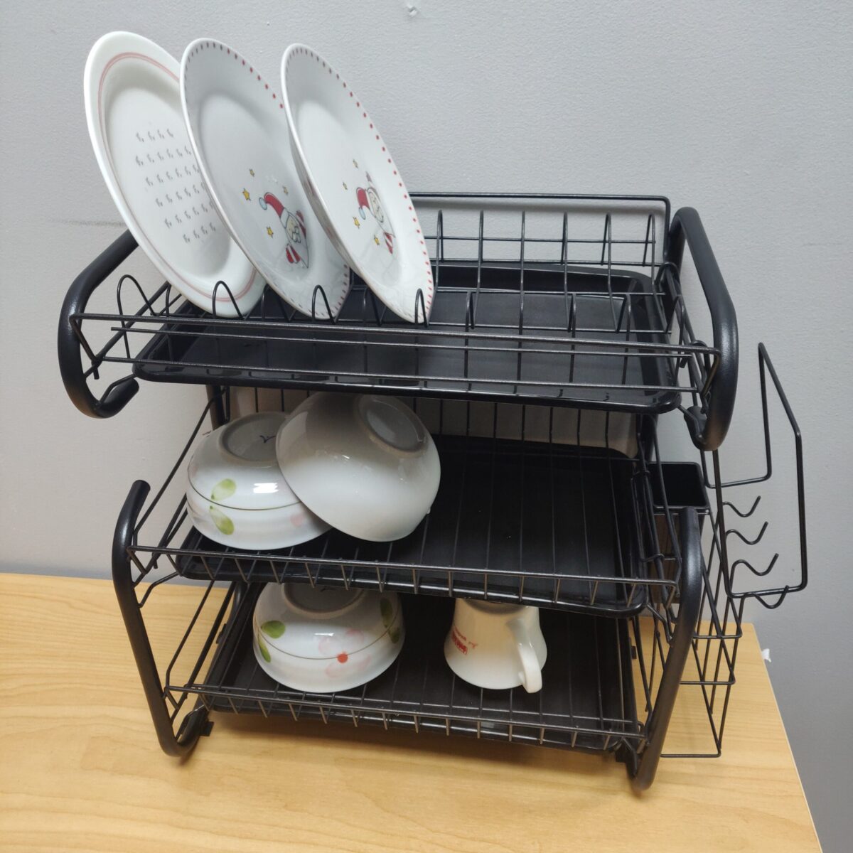 Matt Black Three-tier Dish Rack - Image 7