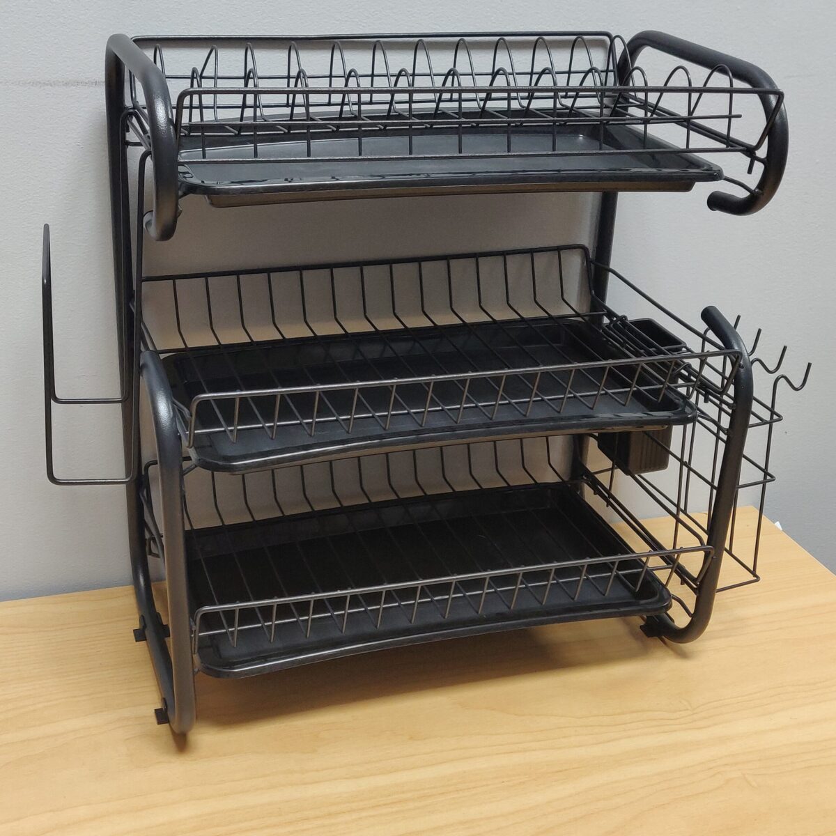 Matt Black Three-tier Dish Rack - Image 4