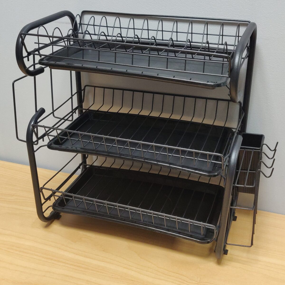 Matt Black Three-tier Dish Rack - Image 10