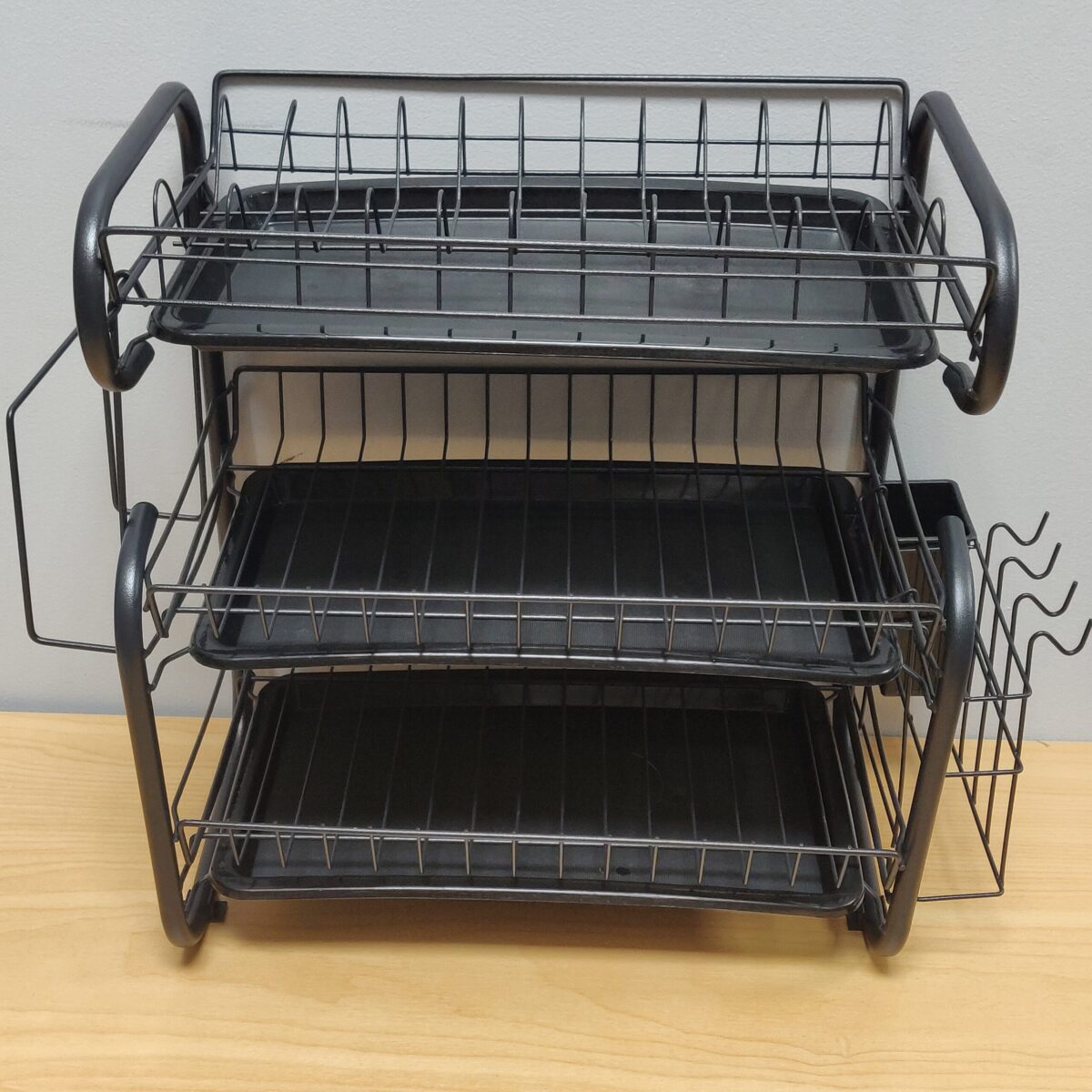 Matt Black Three-tier Dish Rack - Image 13