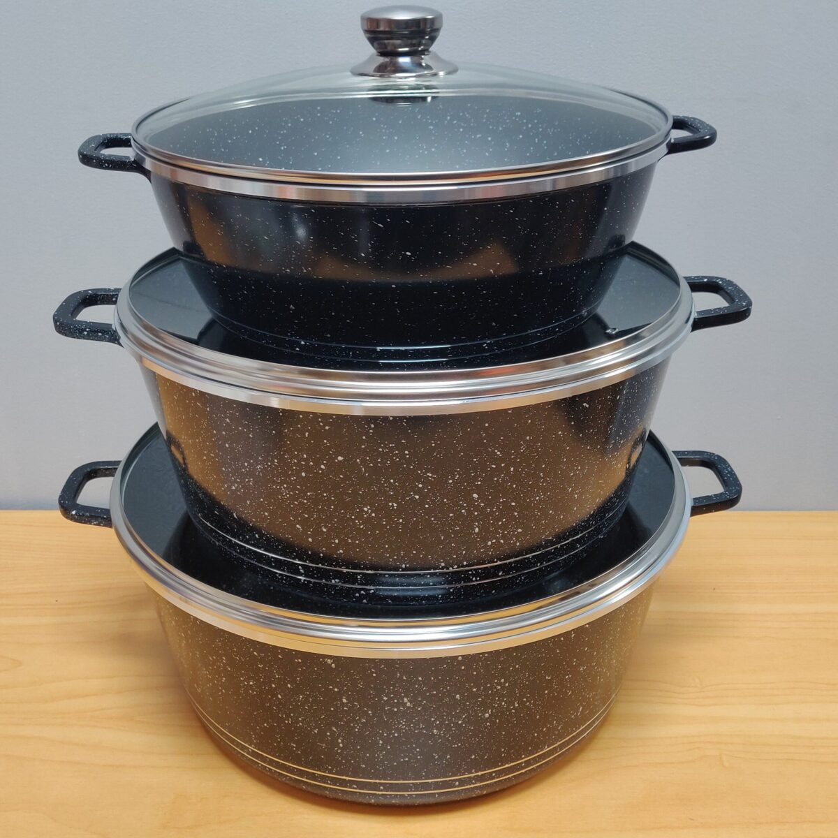 Non-stick alumiunium pot (3pcs) - Image 6
