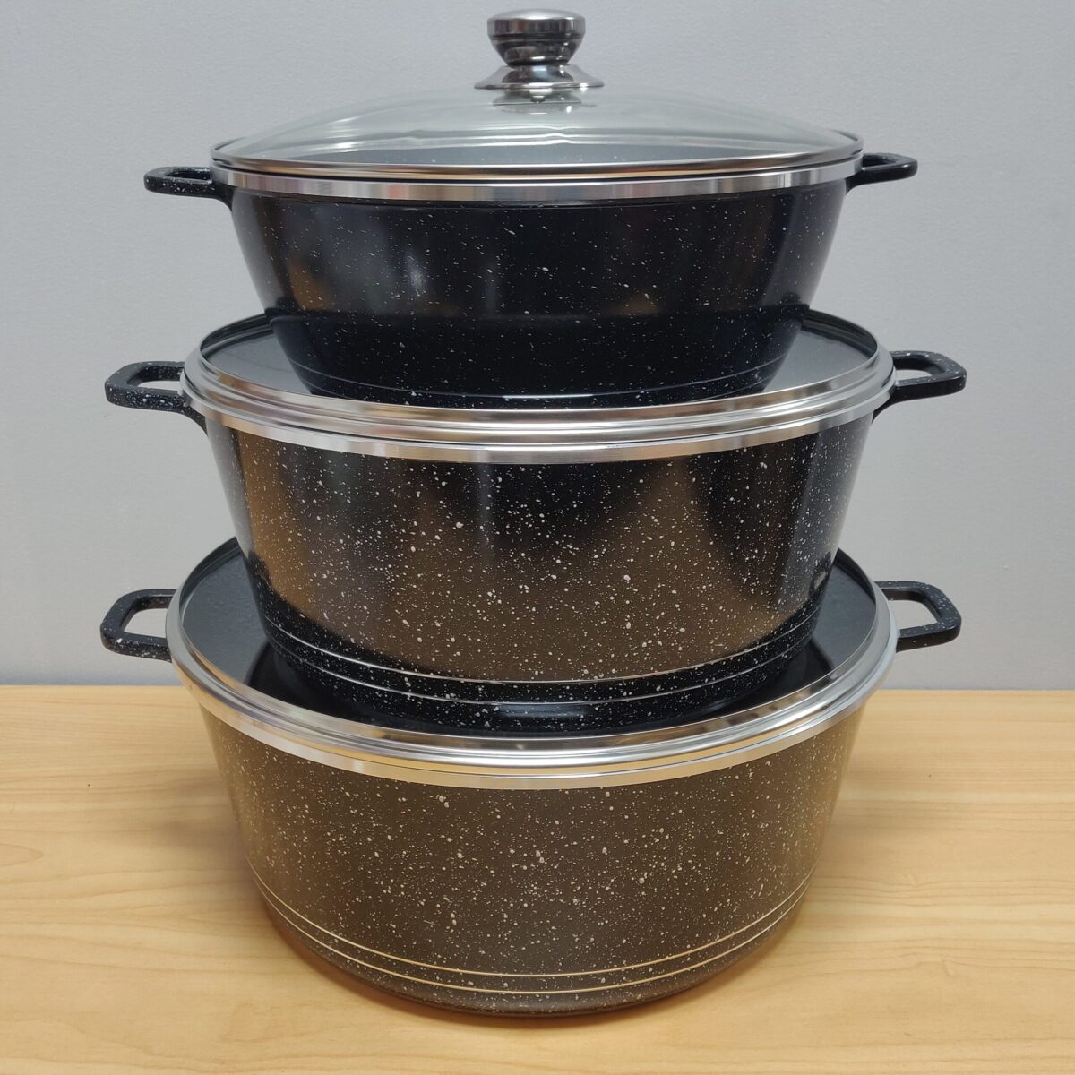 Non-stick alumiunium pot (3pcs) - Image 7