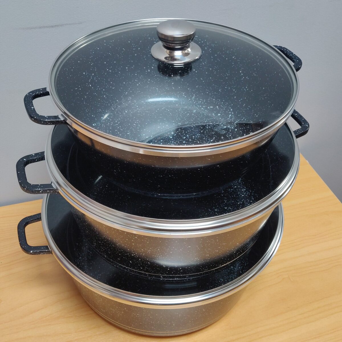 Non-stick alumiunium pot (3pcs) - Image 4