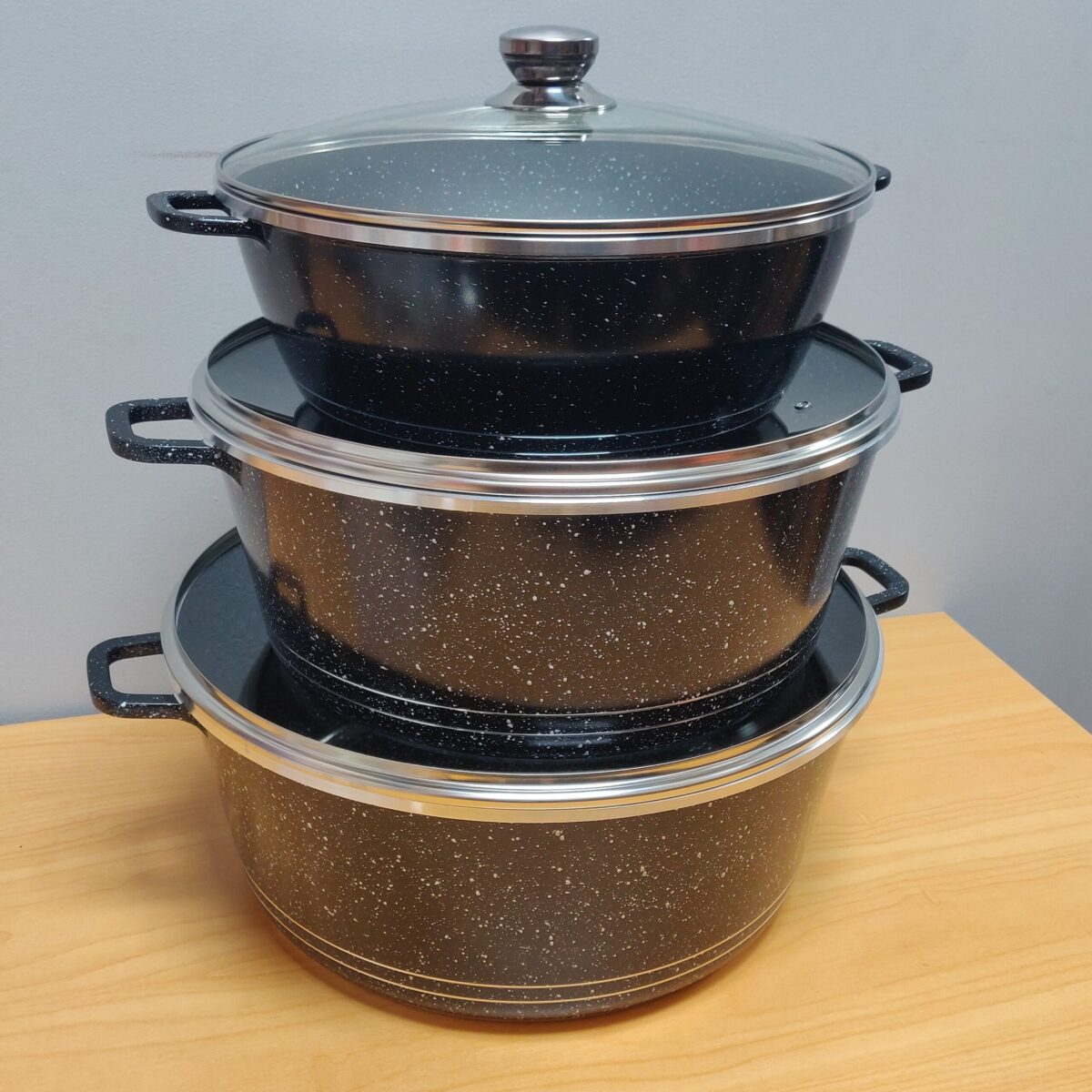 Non-stick alumiunium pot (3pcs) - Image 3