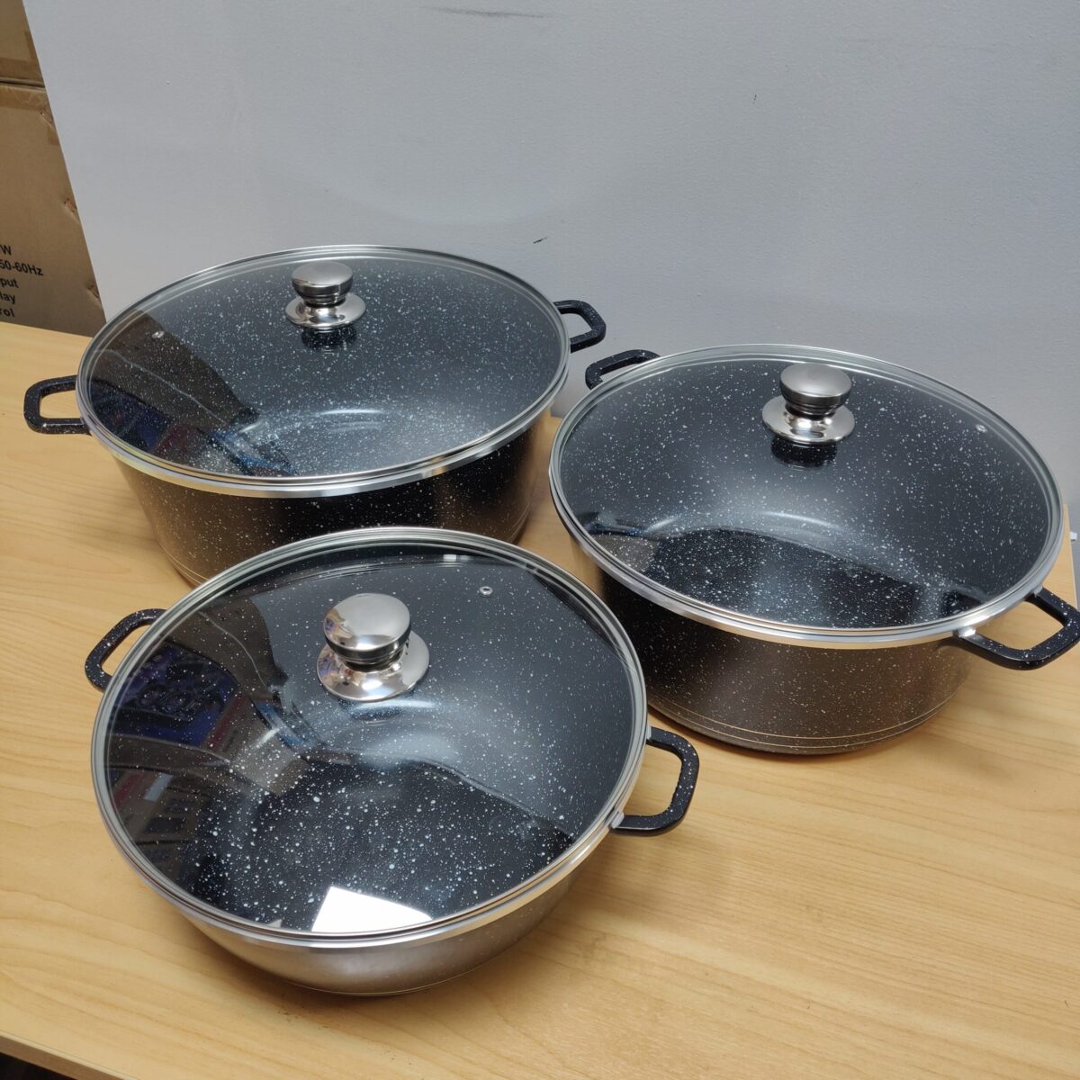 Non-stick alumiunium pot (3pcs) - Image 9