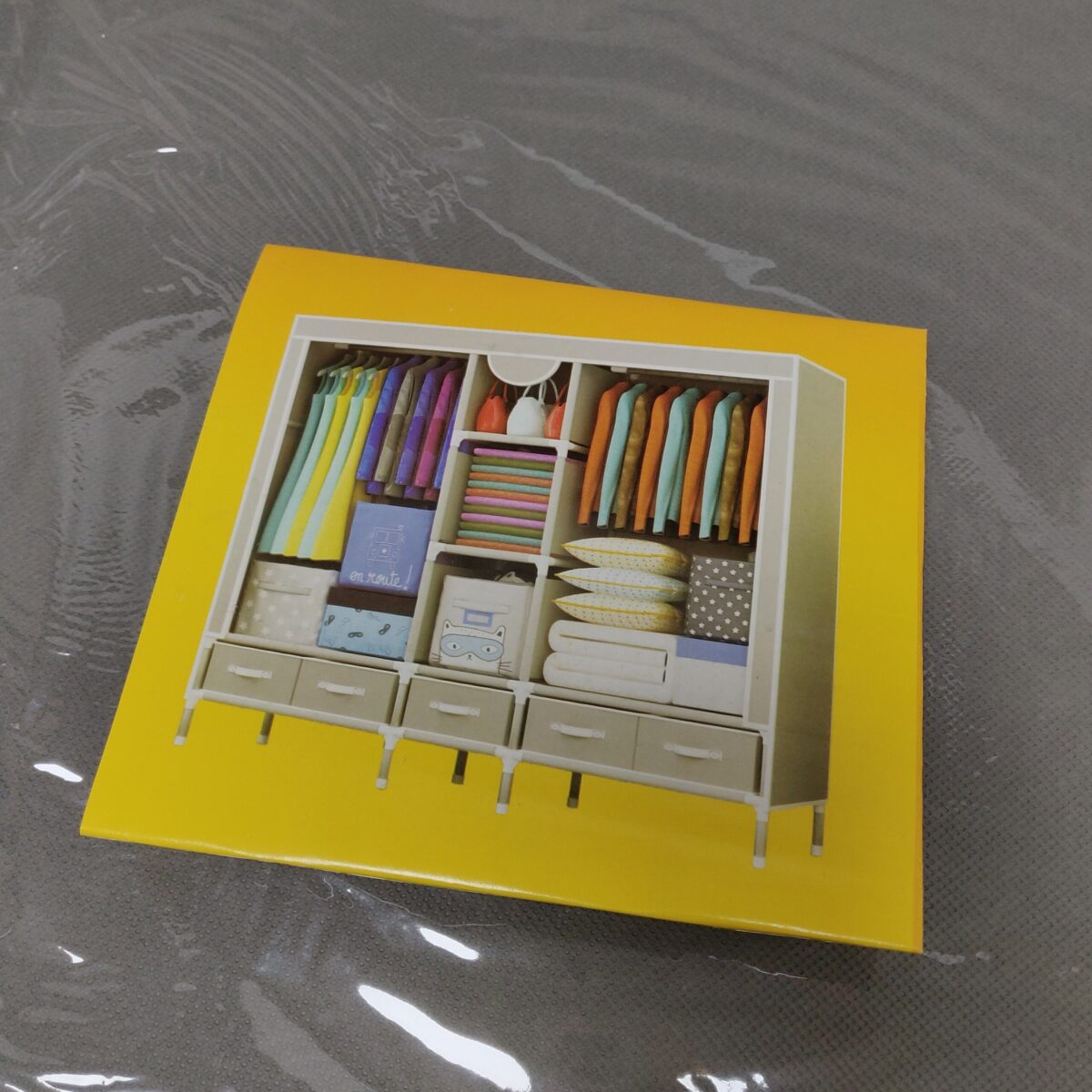 Portable closet wardrobe with 5 drawers - Image 7