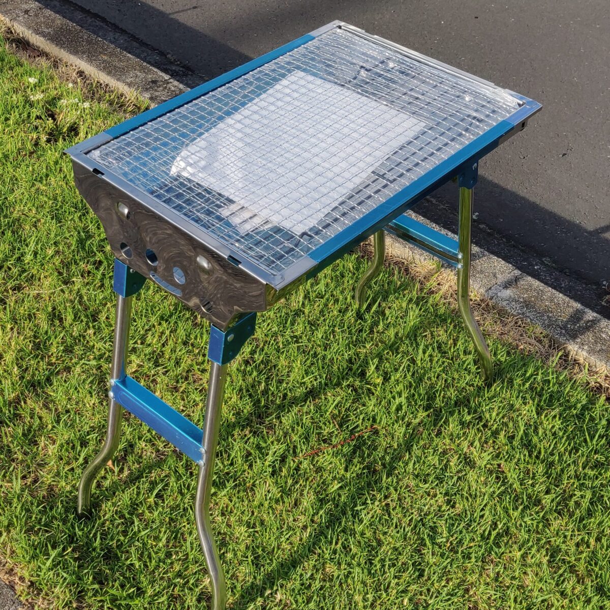 BBQ charcoal grill 48cm long - Image 3