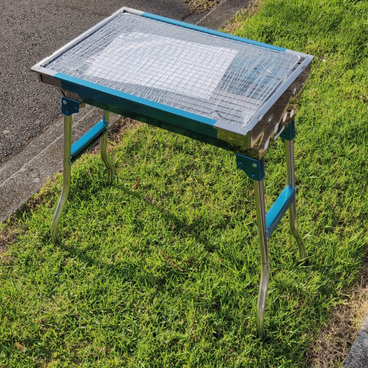 BBQ charcoal grill 48cm long - Image 4