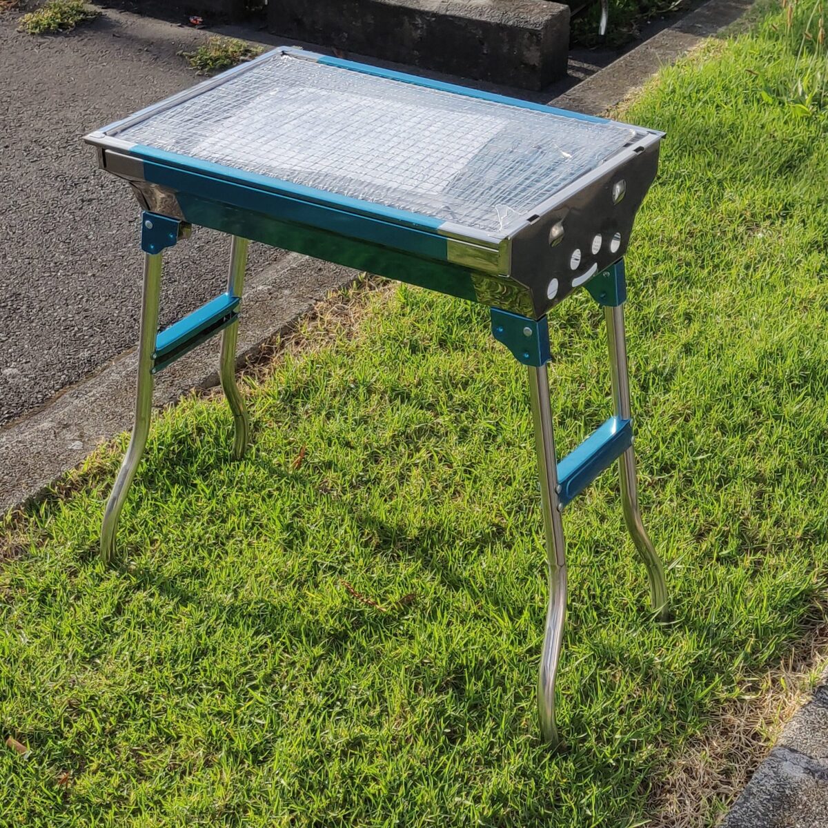 BBQ charcoal grill 48cm long - Image 5